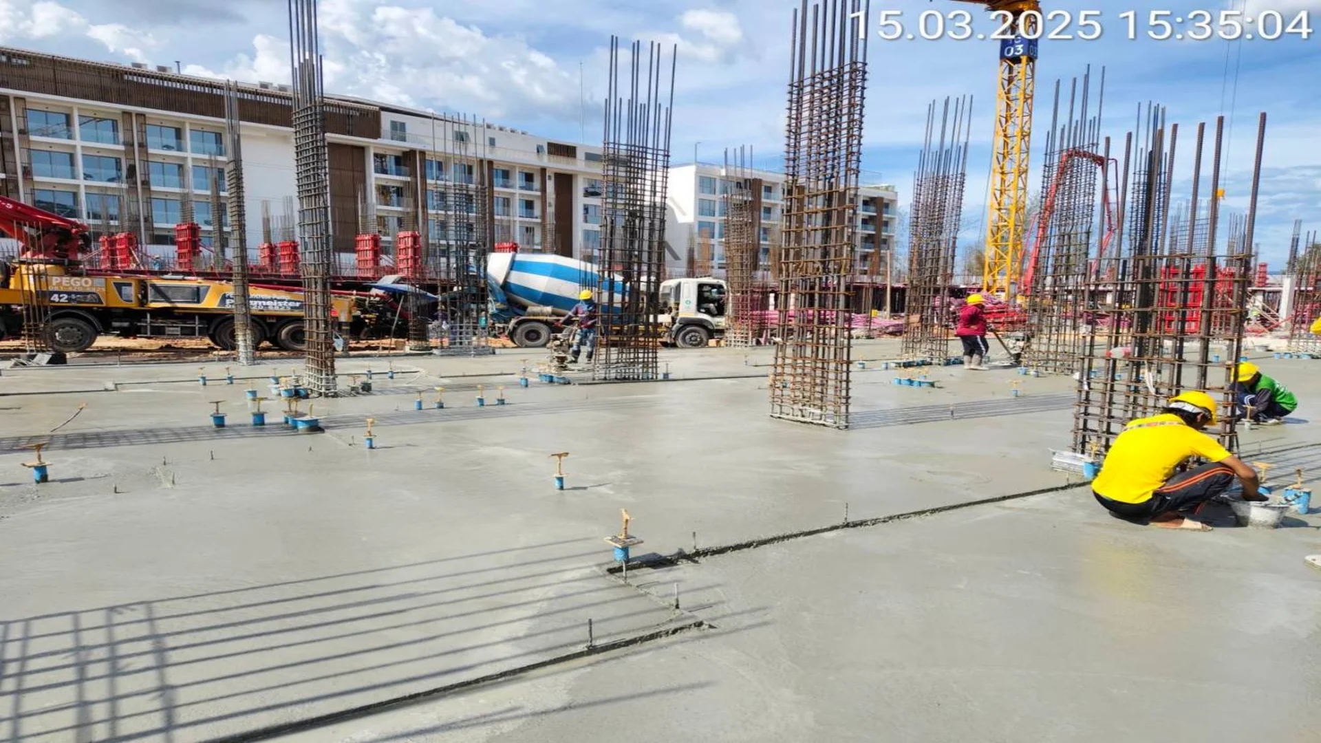 Ход строительства