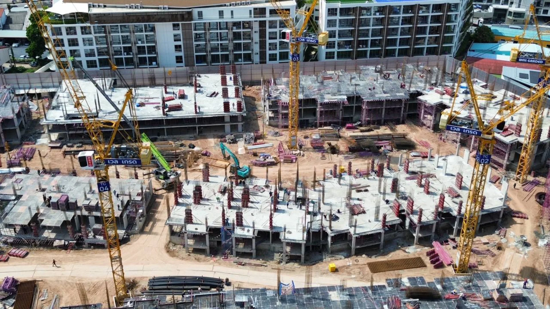 Ход строительства