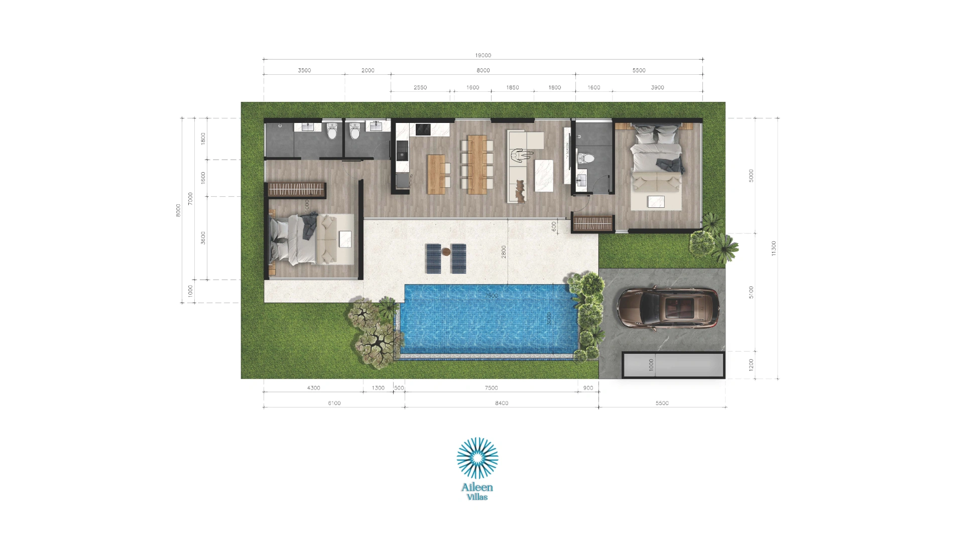 2 bedroom, 180,0 м²