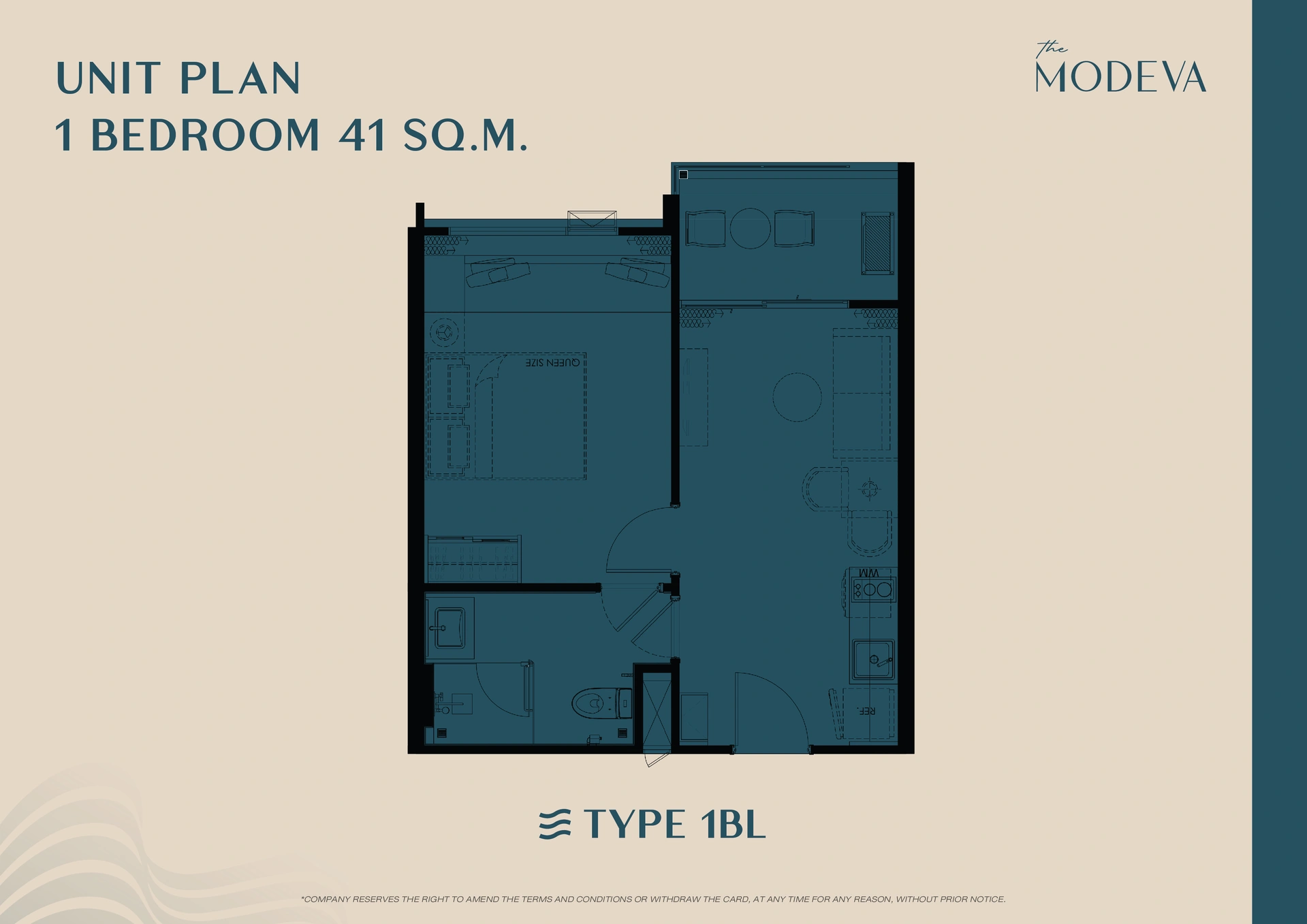 1 bedroom, 33,0 м²