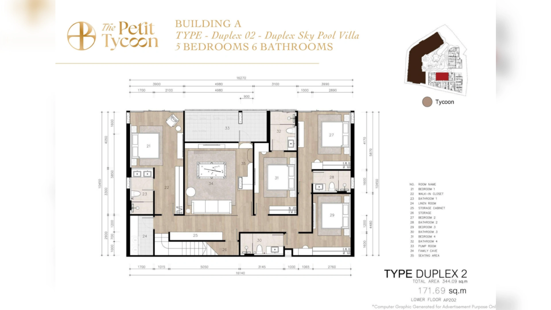 5 bedroom, 349,0 м²