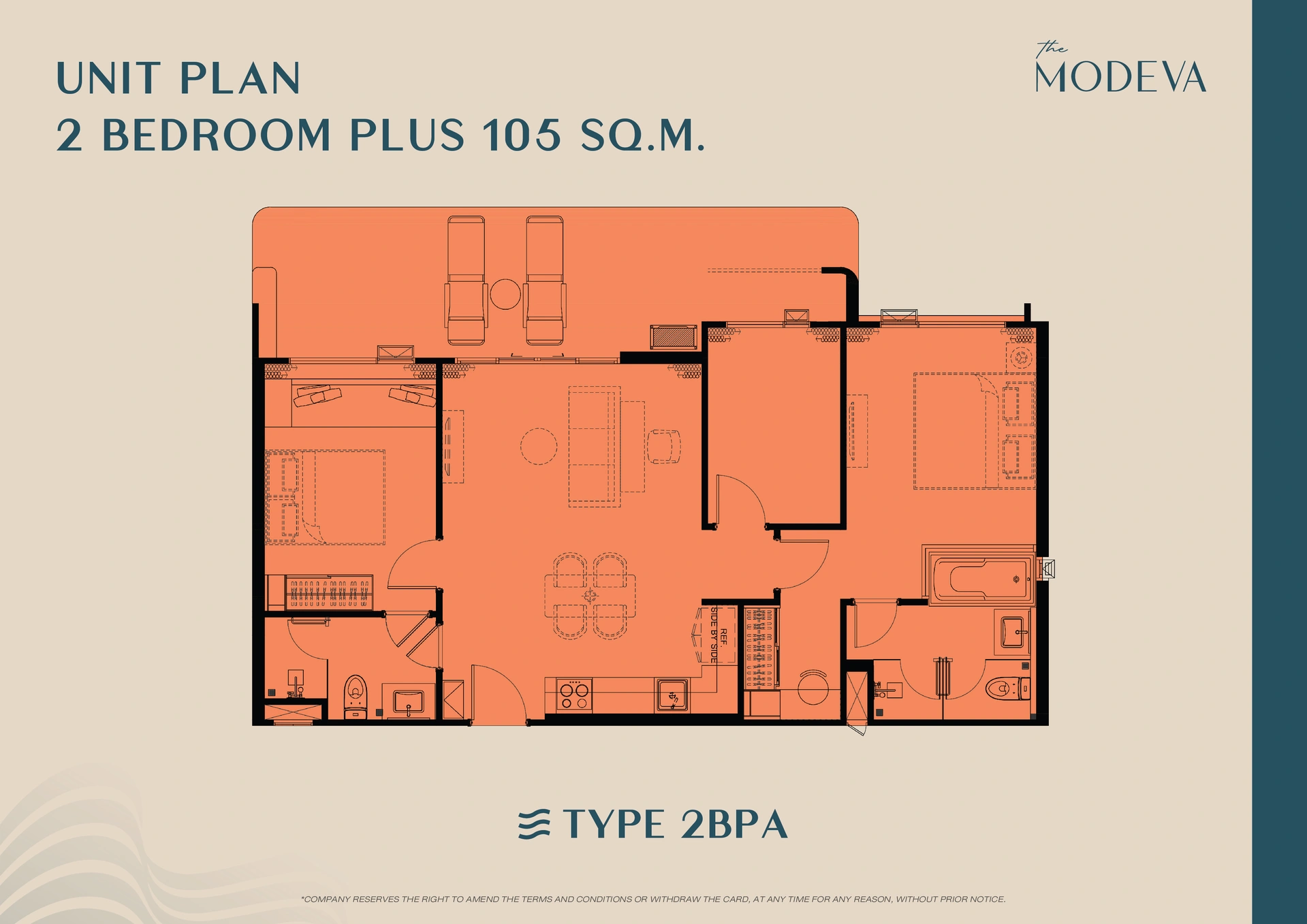 2 bedroom, 112,0 м²