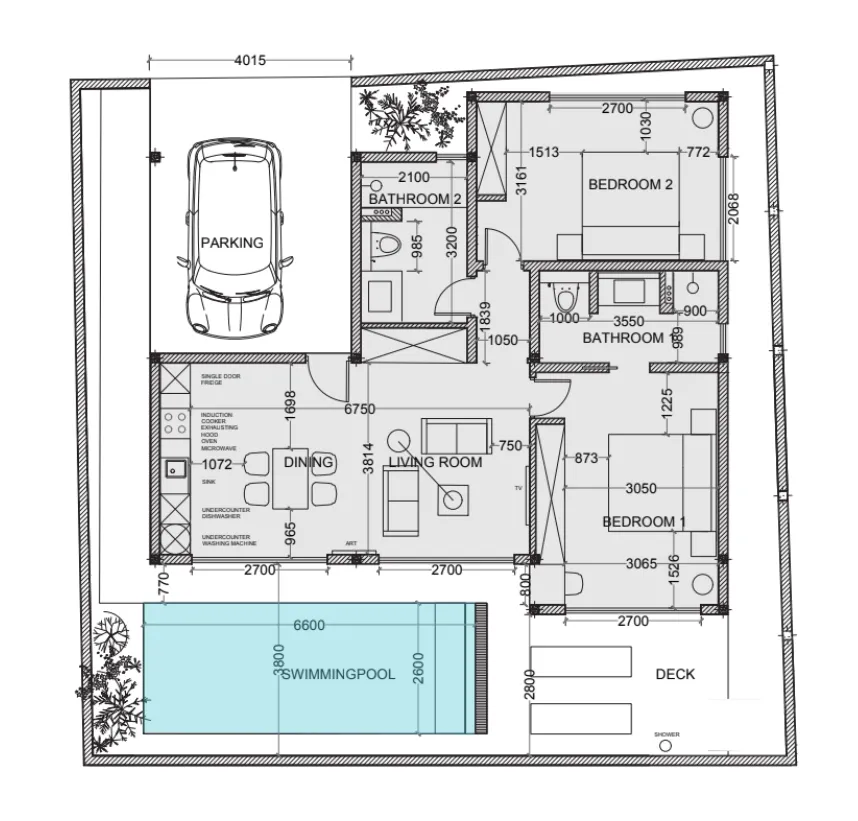 2 bedroom, 205,0 м²