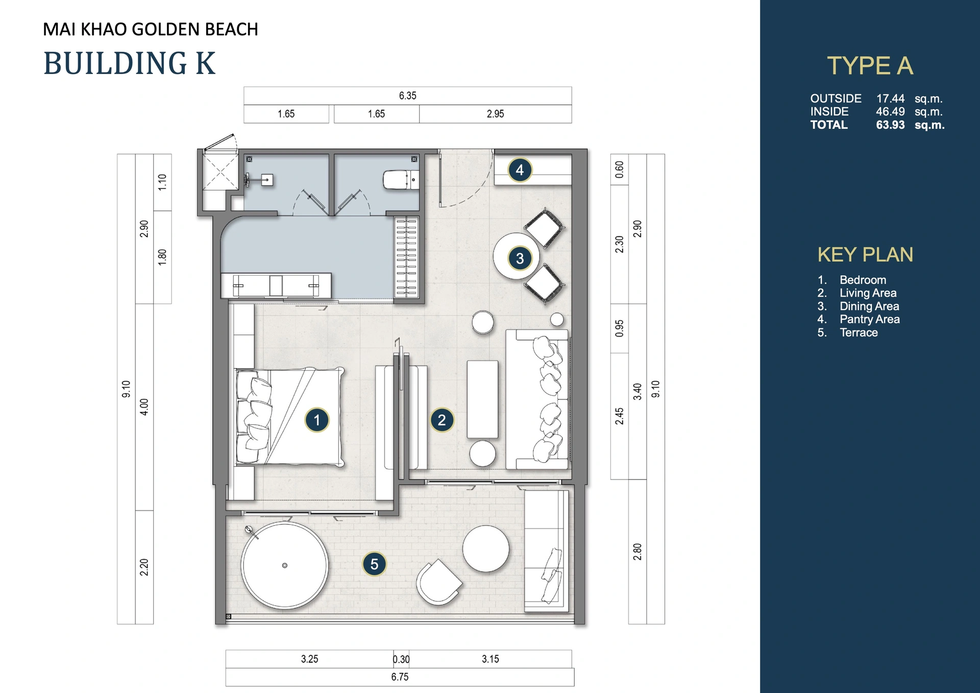 1 bedroom, 75,0 м²