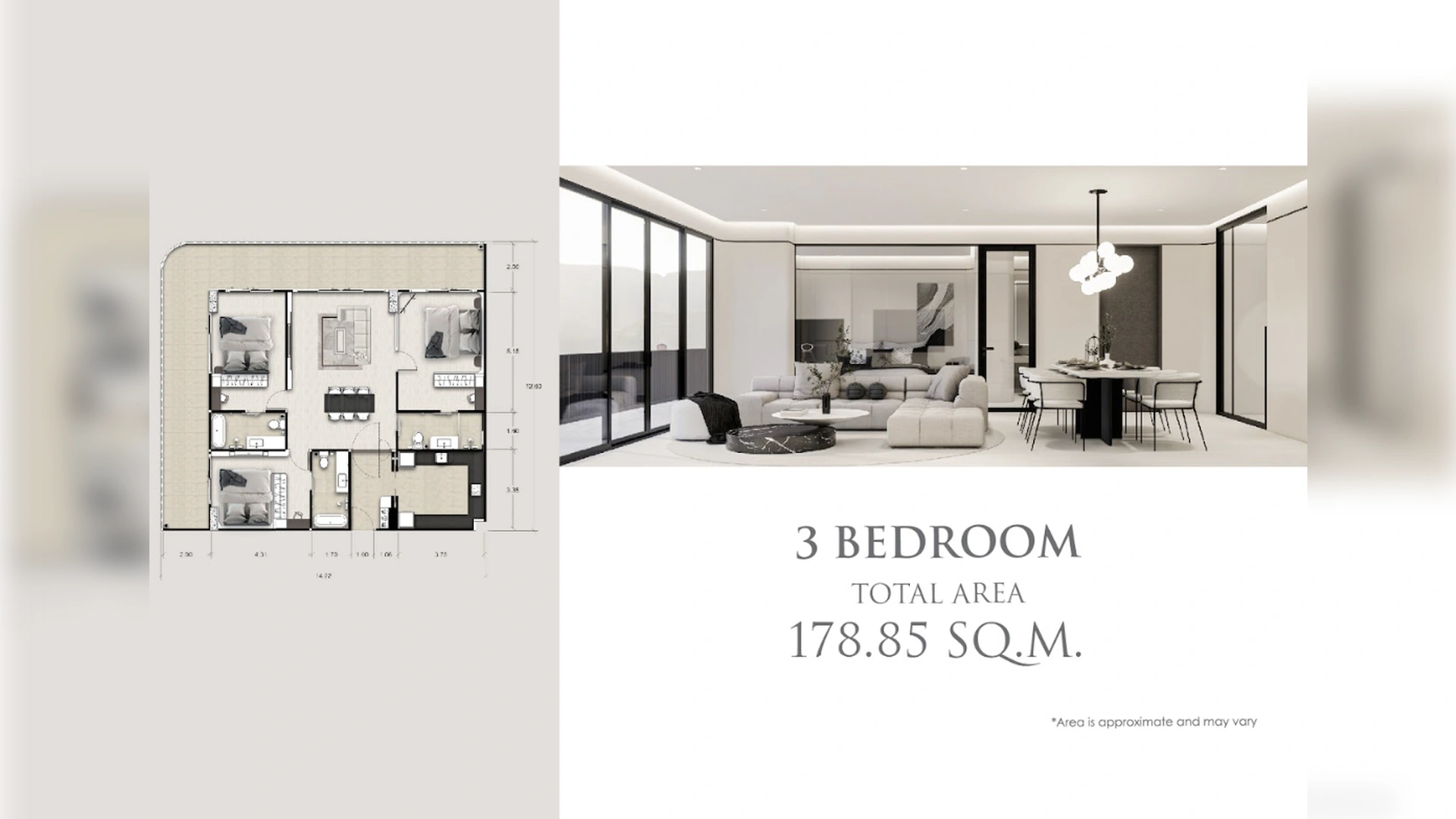 3 bedroom, 188,0 м²