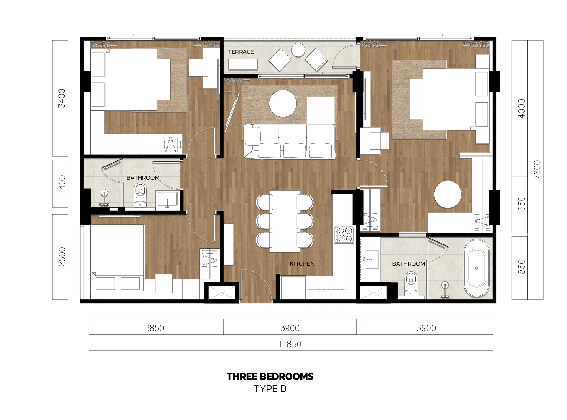 3 bedroom, 139,0 м²
