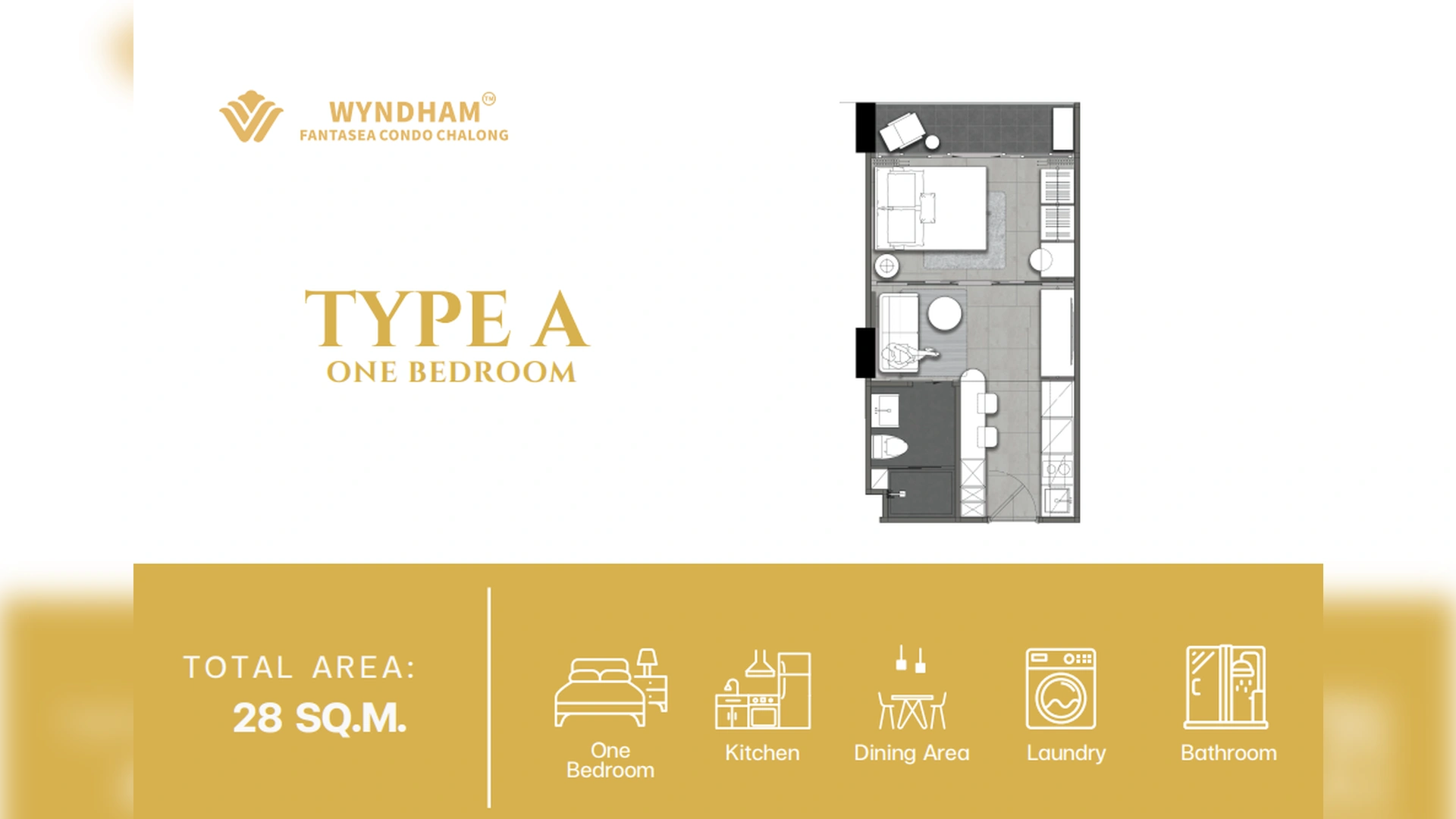1 bedroom, 28,0 м²