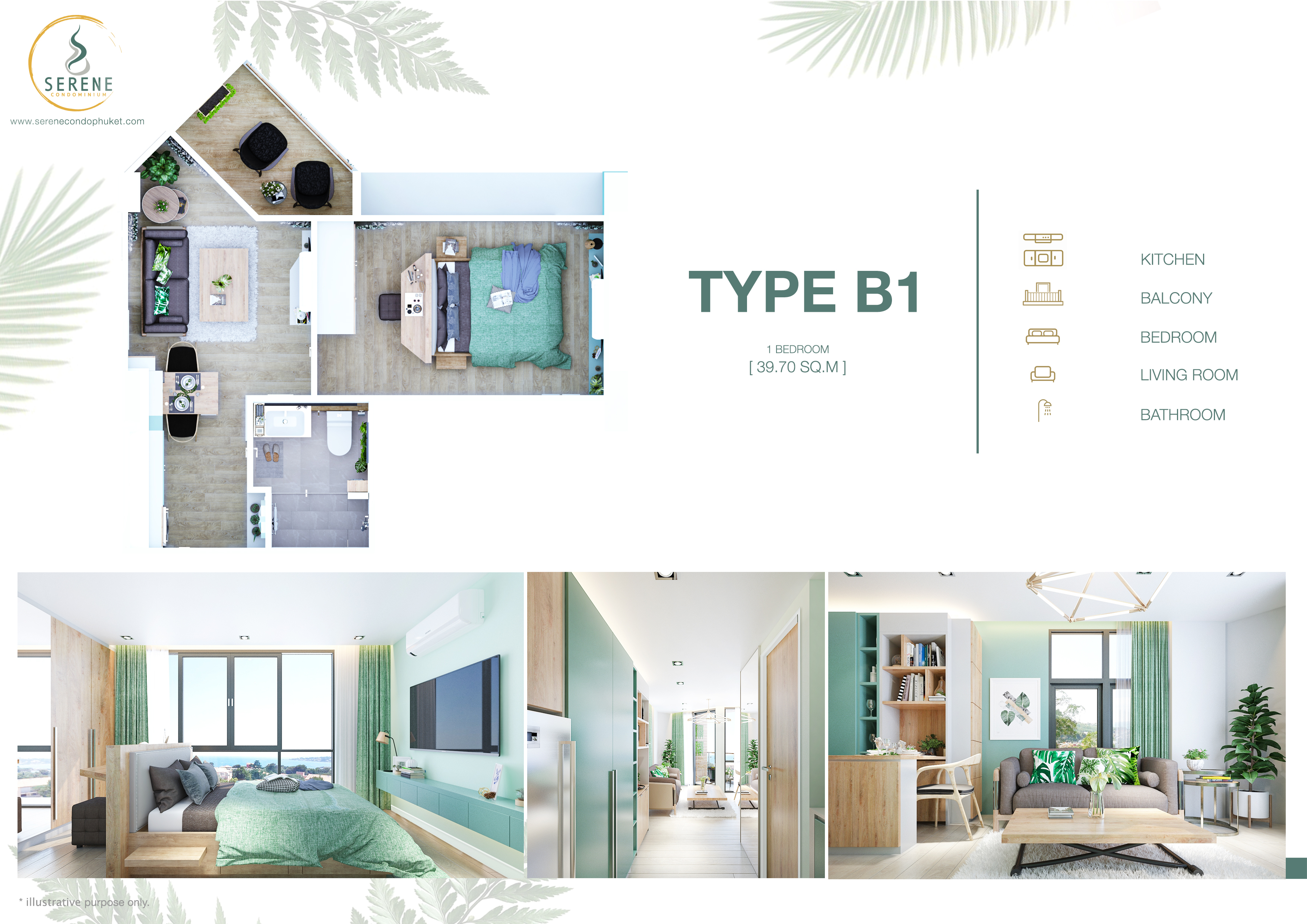 1 bedroom, 40,0 м²