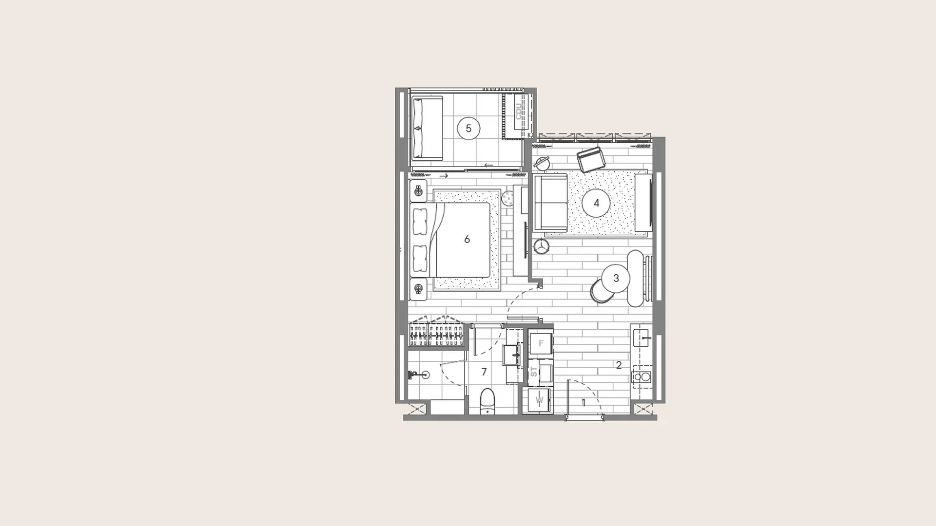 1 bedroom, 52,0 м²