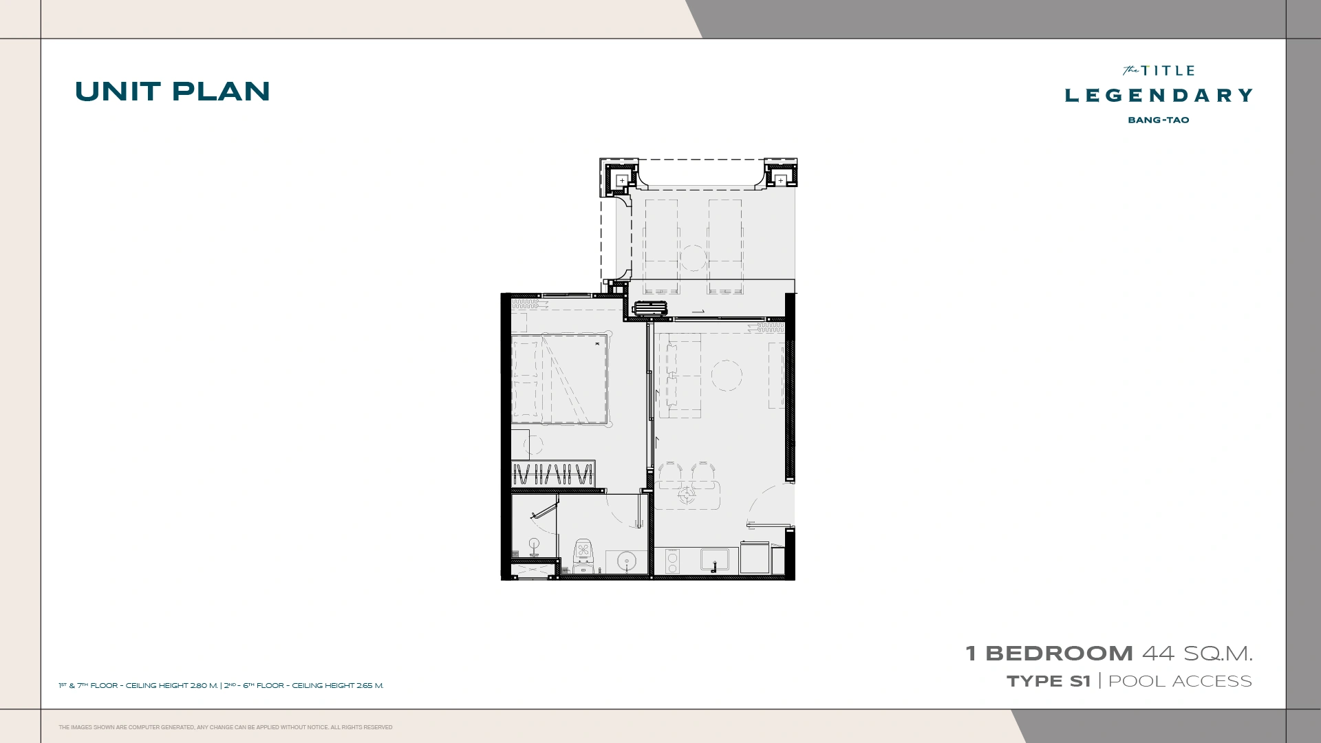 1 bedroom, 43,0 м²