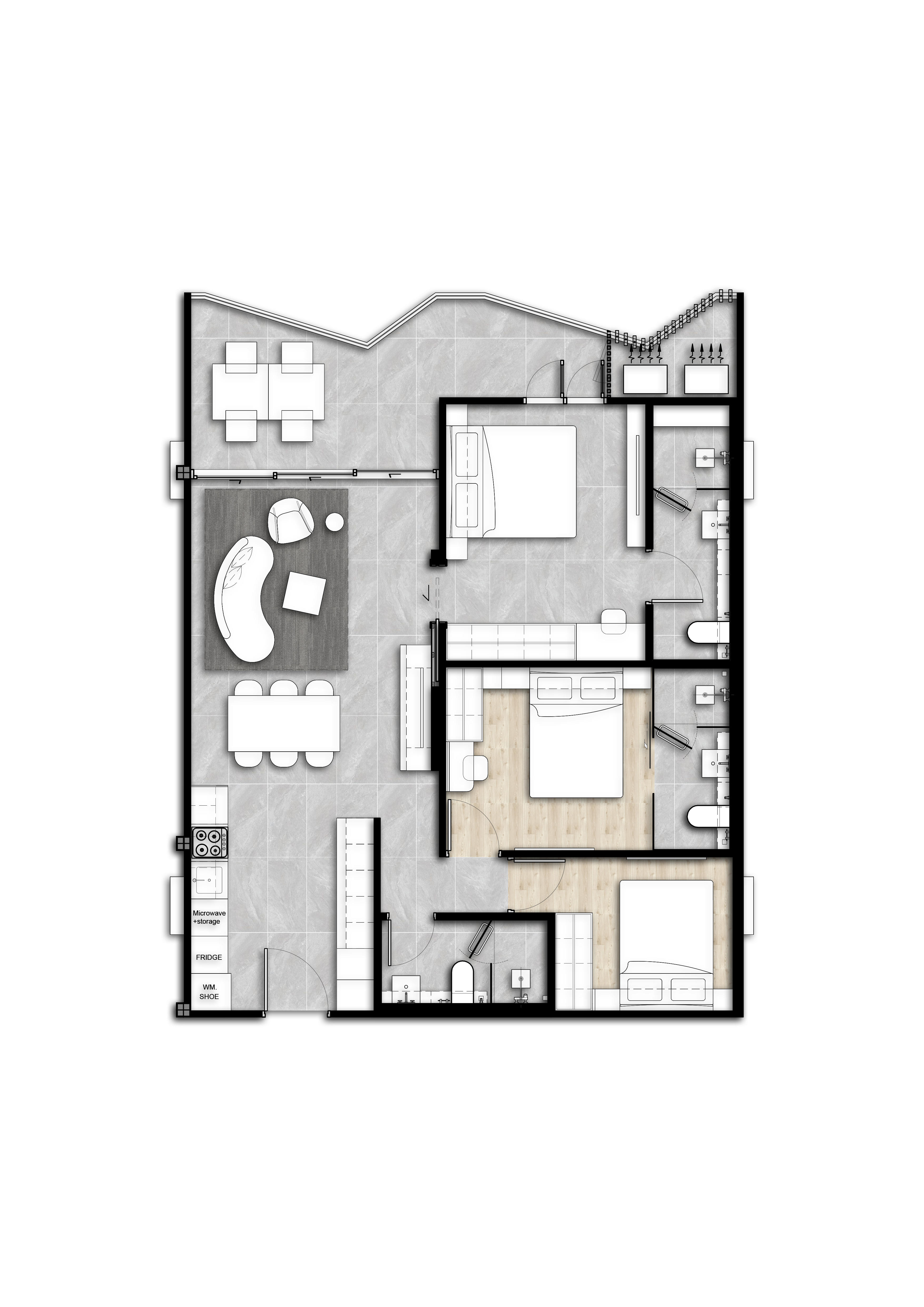 3 bedroom, 96,0 м²