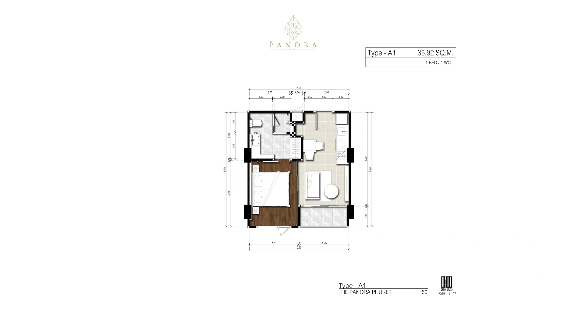 1 bedroom, 93,0 м²