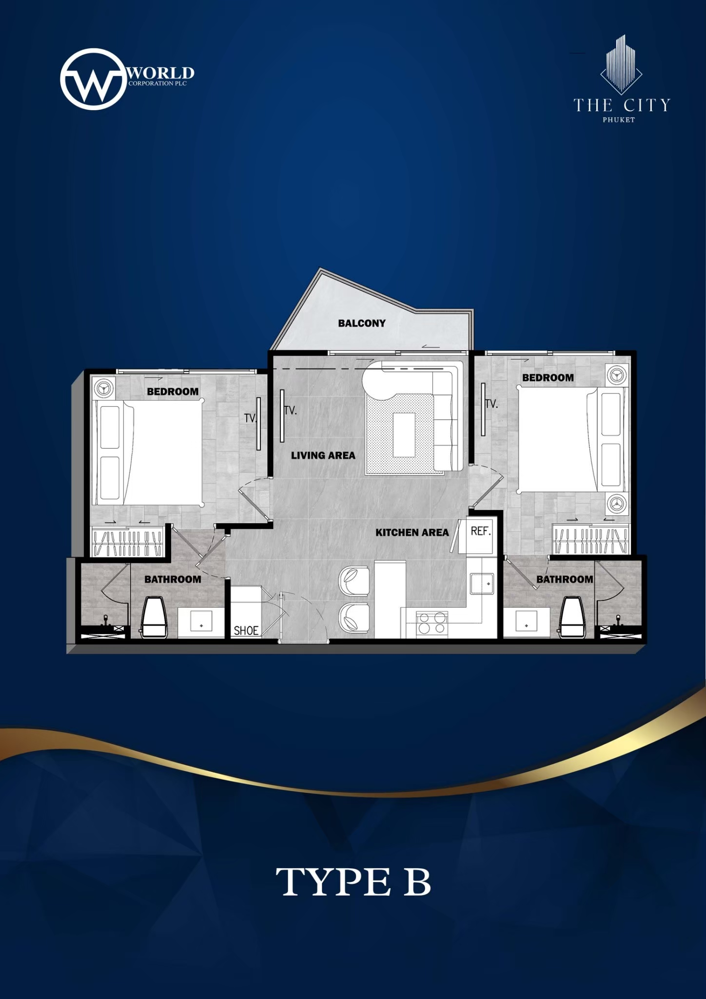 2 bedroom, 79,0 м²