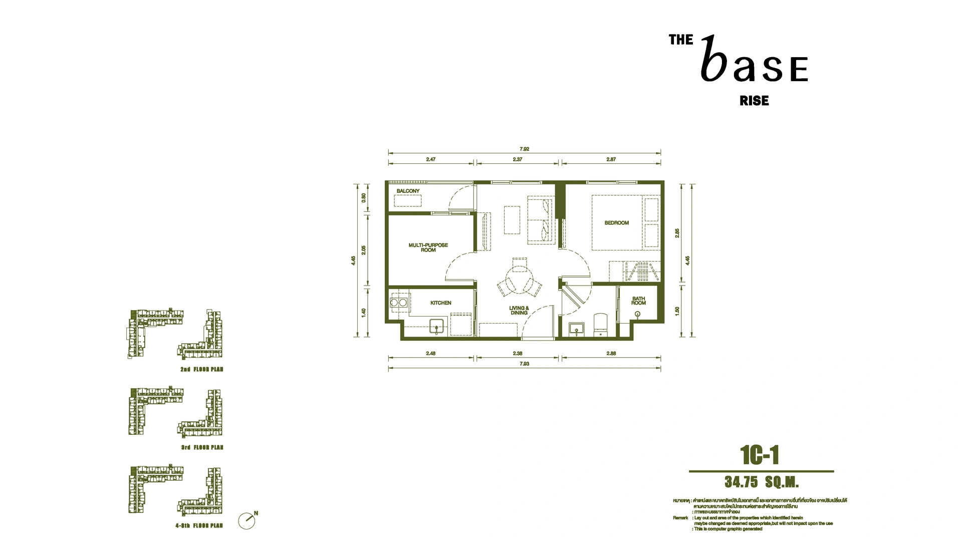 1 bedroom, 32,0 м²