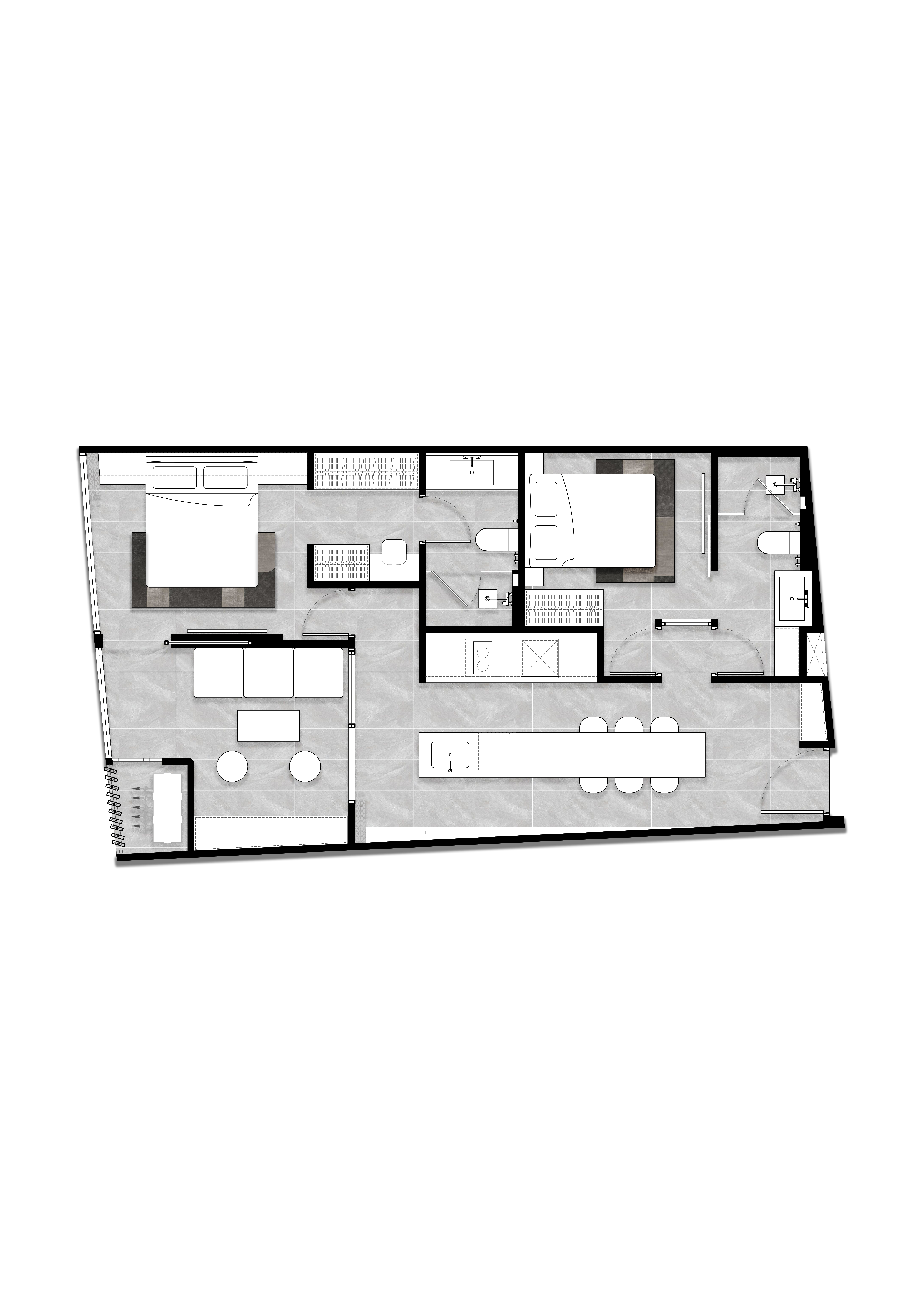 2 bedroom, 72,0 м²