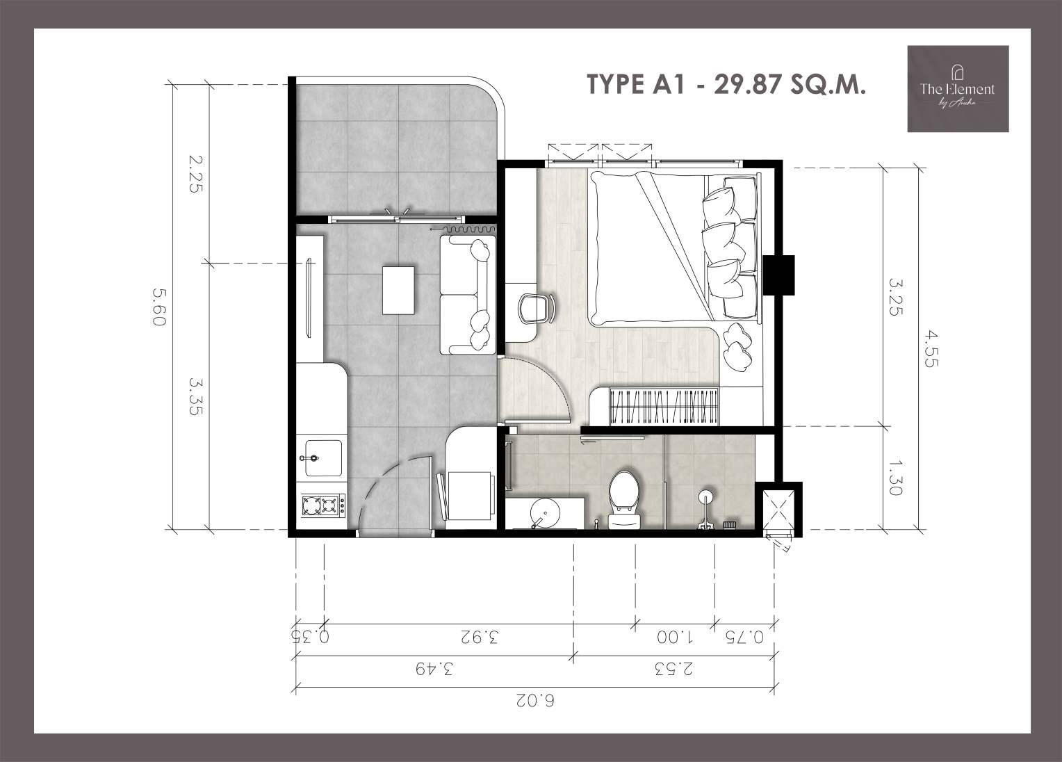 1 bedroom, 93,0 м²