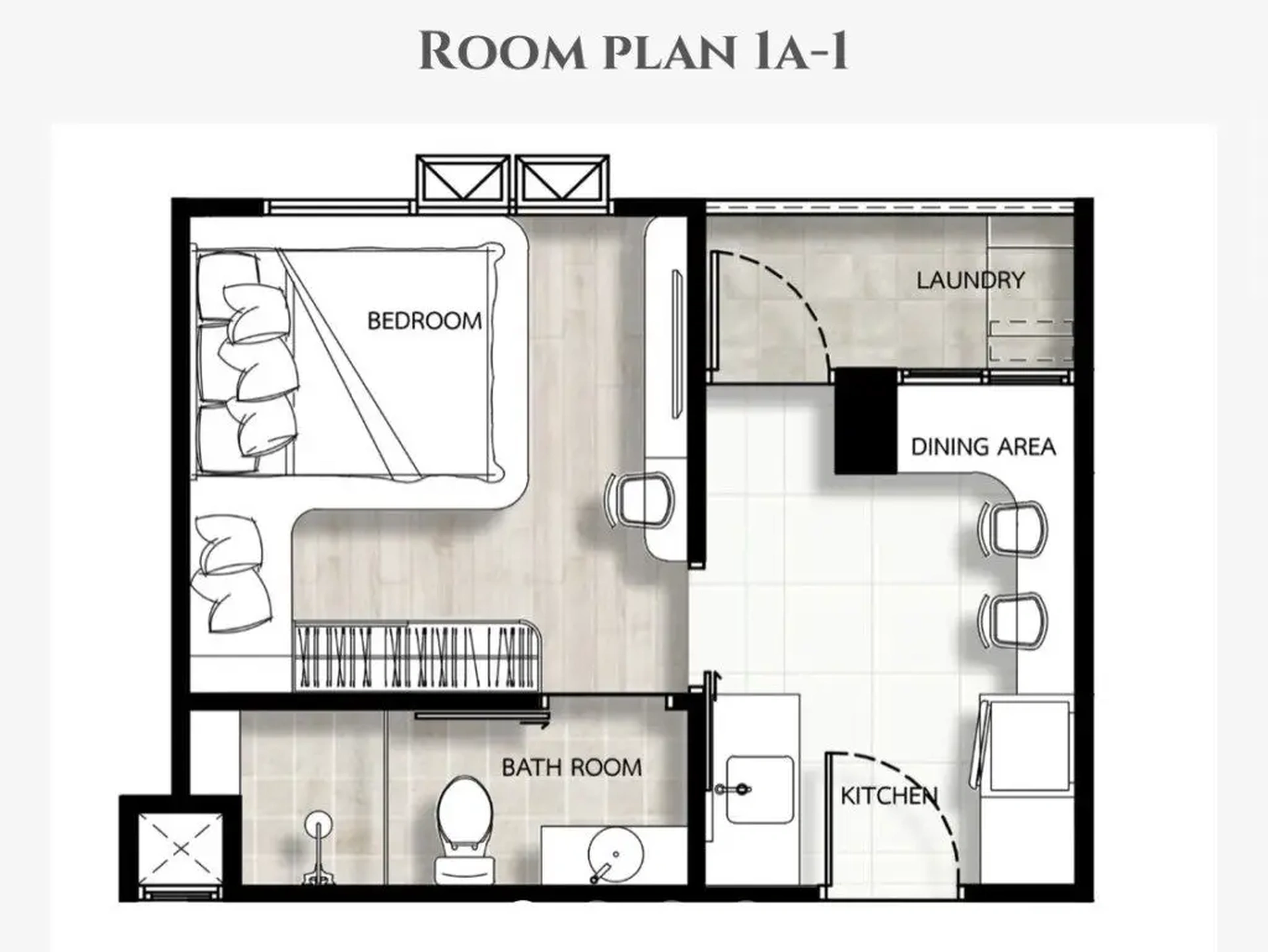 1 bedroom, 34,0 м²